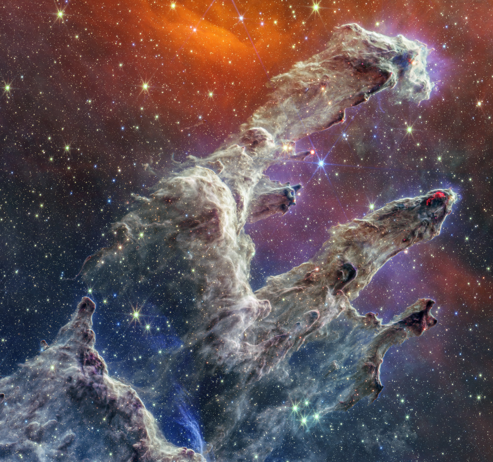 NASA公布宇宙“创生之柱”最新图像 非常壮观！