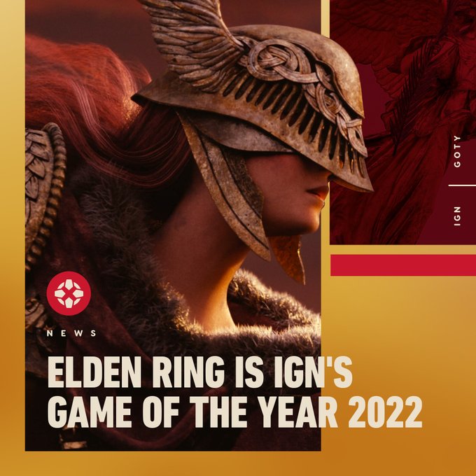 IGN支布2022年度游戏《艾我登法环》取得殊枯