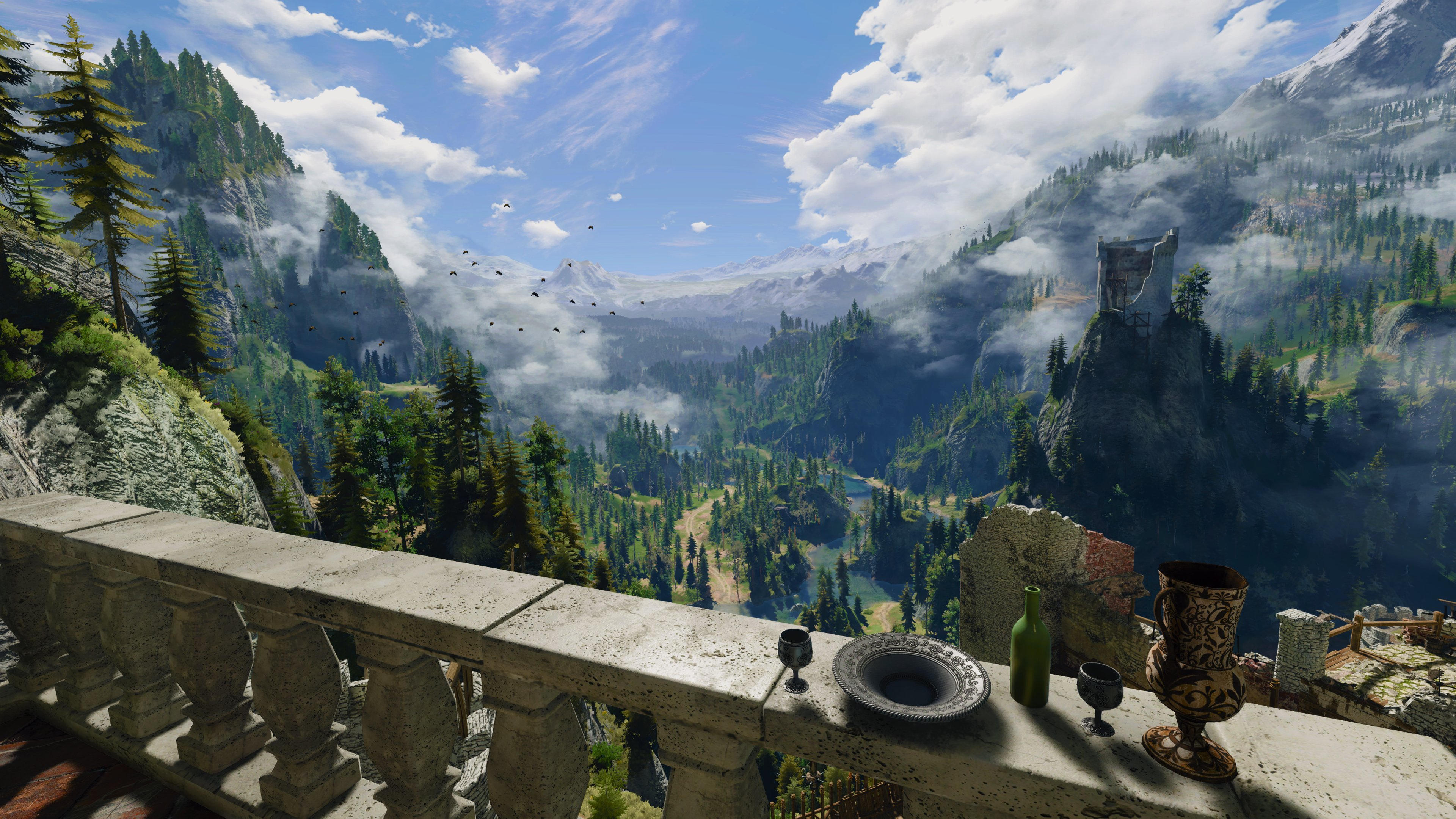《巫师3》PS5性能模式和光追模式画面对比