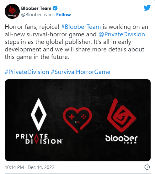 Bloober team正开支新可怕游戏 成止业引发