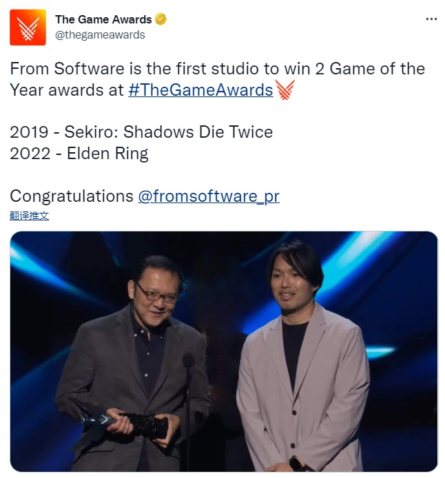 TGA官方认证 FS社是首个两度赢得年度最佳游戏的工作室 二次世界 第2张