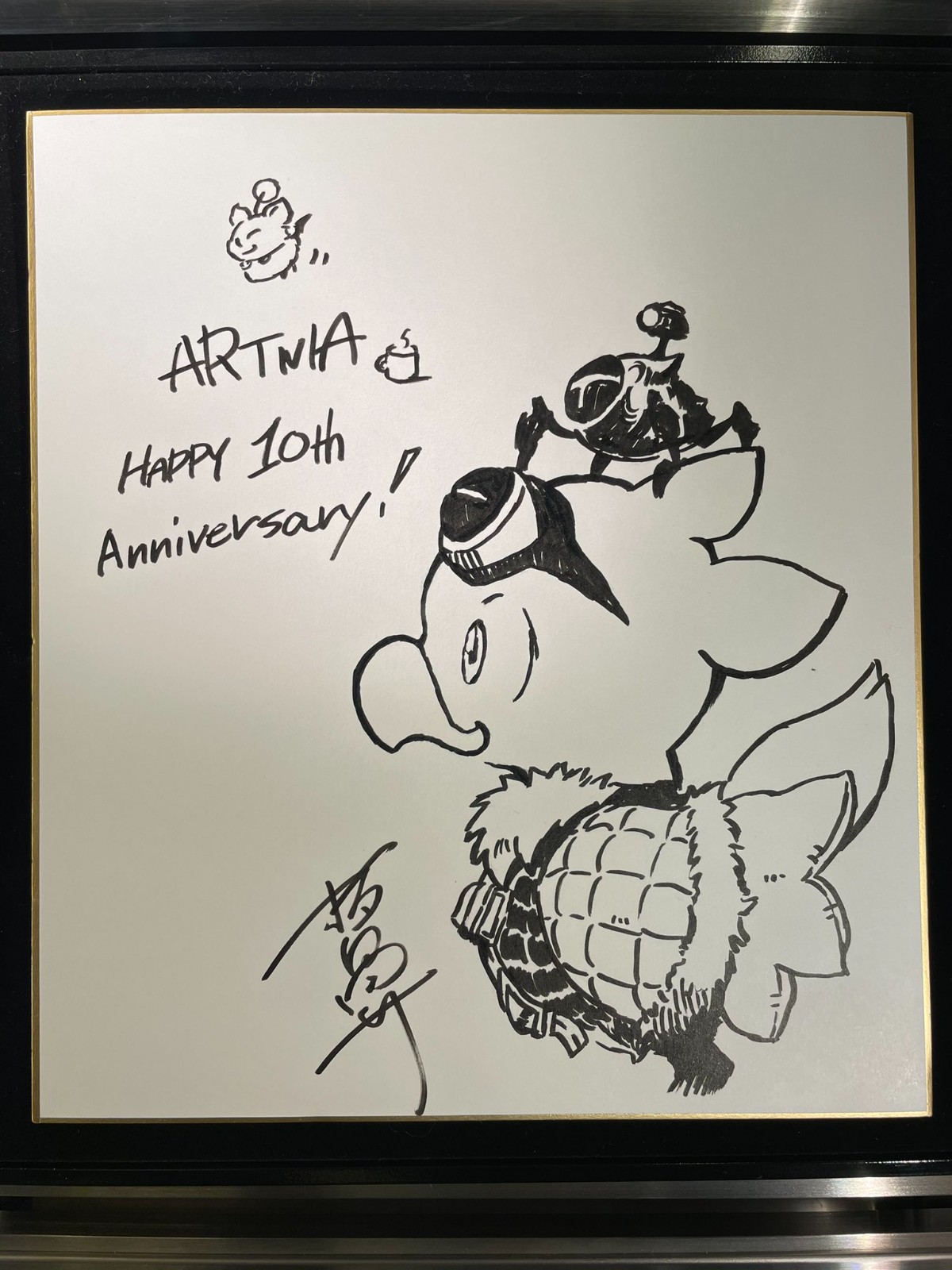 SE咖啡厅Artnia十周年店庆 野村哲也发布祝贺作品