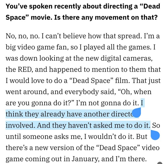 恐怖片大师卡朋特称《死亡空间》电影已在制作中 但导演不是他 二次世界 第3张
