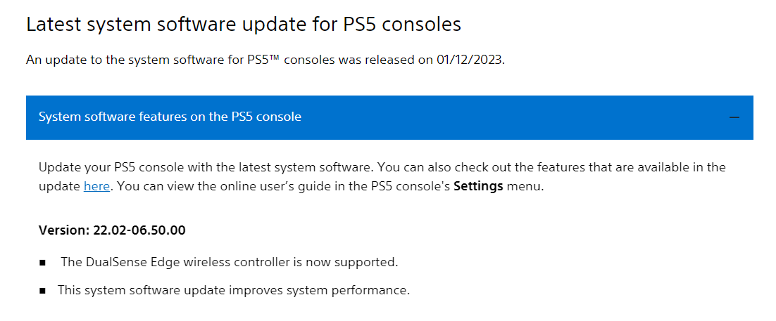 PS5推出系统更新 添加对精英手柄的推出添加支持