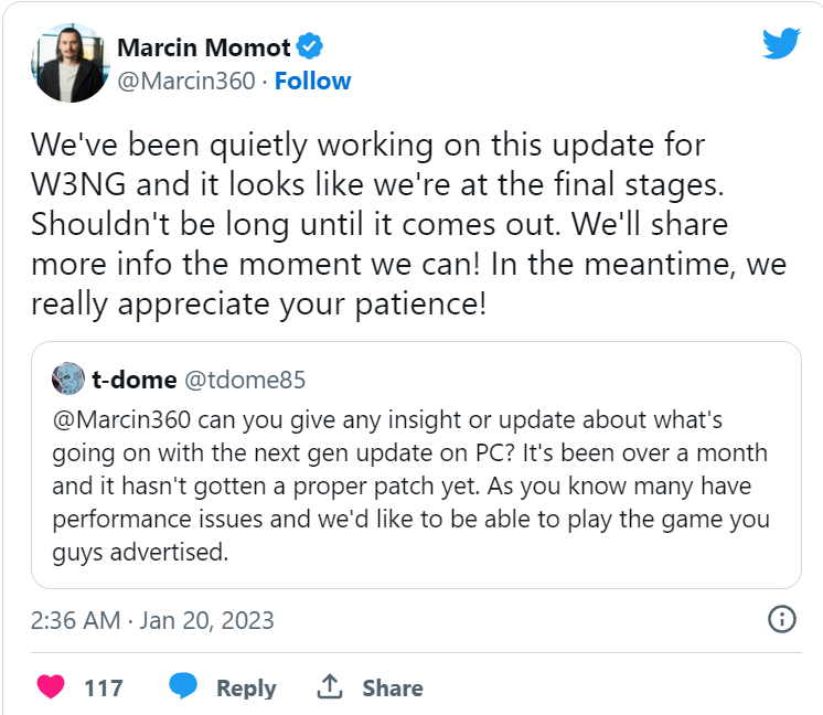 《巫师3》次世代PS5/XSX零售版将于下周发售 更新或将完成 二次世界 第3张