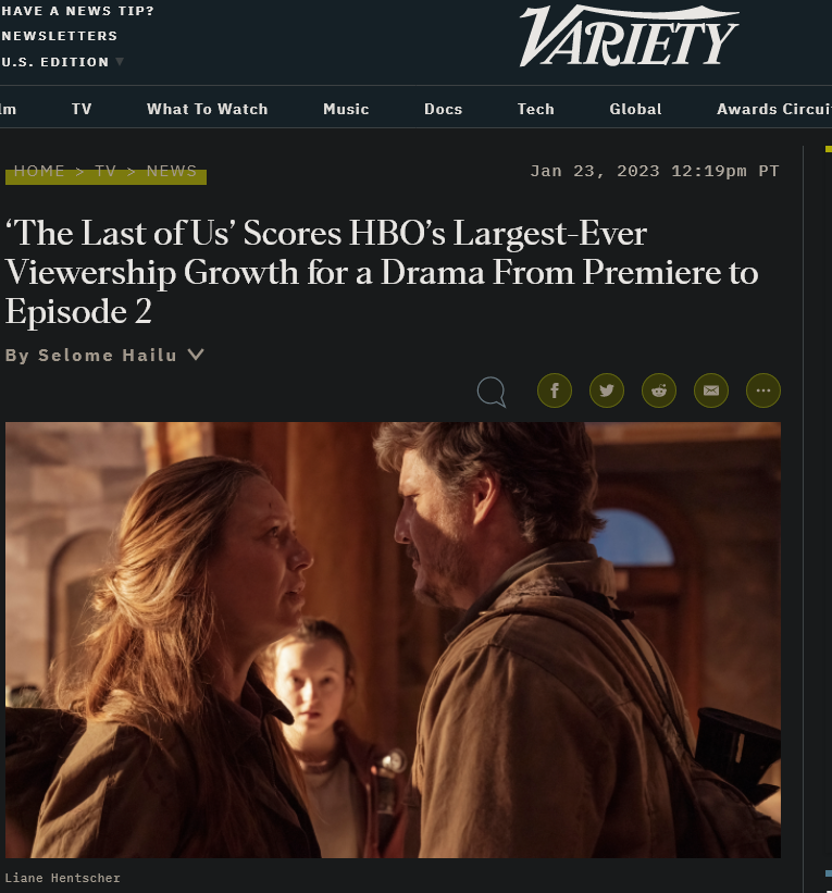 《最后的生还者》美剧创下HBO两周观众增长新纪录插图2