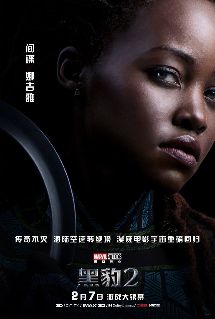 《黑豹2》中国角色海报：瓦坎达英雄集结 2月7日上映