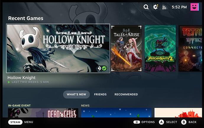 Steam Deck作风 齐新Steam大年夜屏幕形式更新现已上线