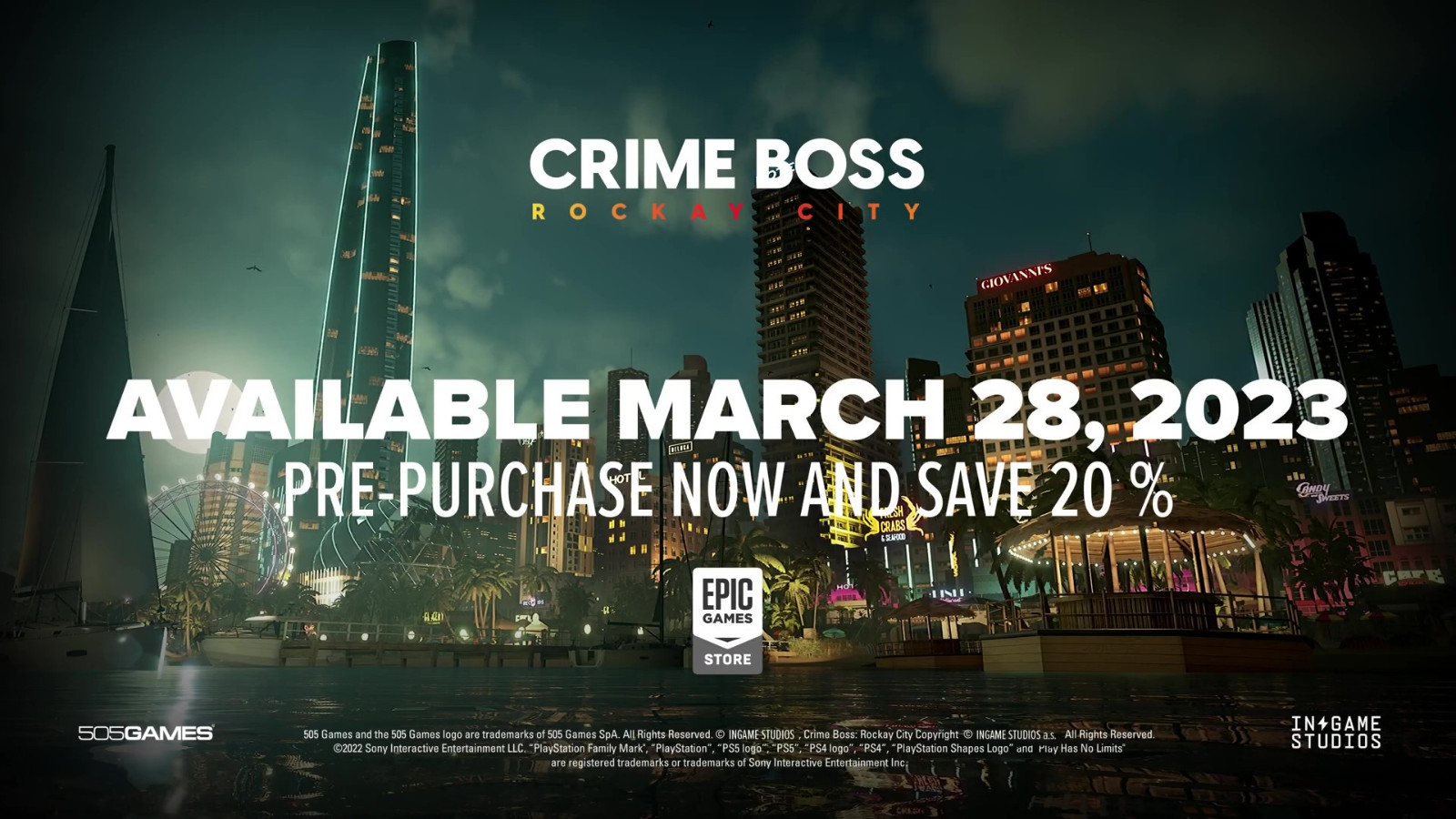 《法外枭雄：滚石城》新预告 3月28日Epic发售