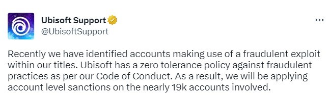 因欺诈行为 育碧宣布对1.9万个账户实施严厉制裁 二次世界 第2张