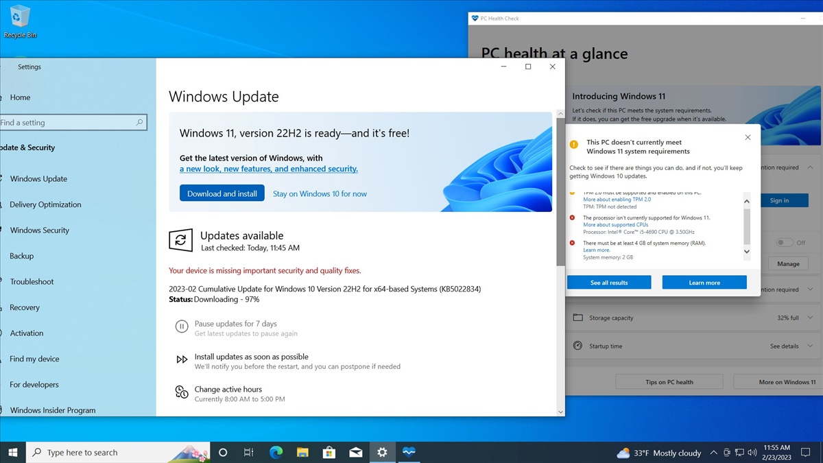 推广力度过头了 微软向不受支持的设备推送Windows 11