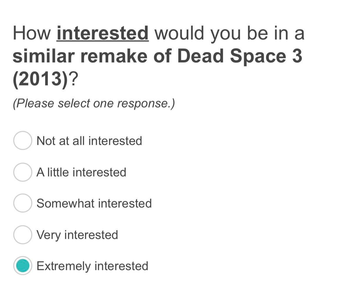EA发《死亡空间2、3》调查 是否对重制感兴趣 二次世界 第4张