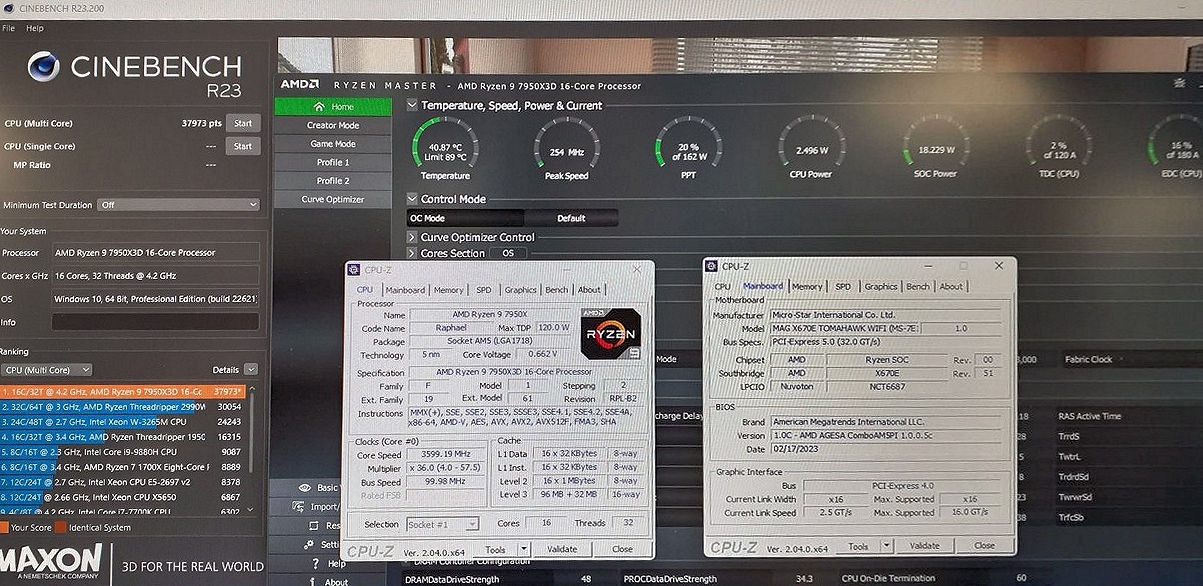 AMD锐龙9 7950X3D游戏测试：领先i9-13900K达35%