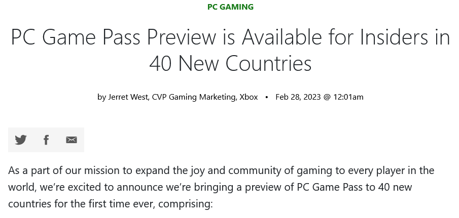 PC XGP订阅服务新增40个地区支持 目前仅提供预览版 二次世界 第2张