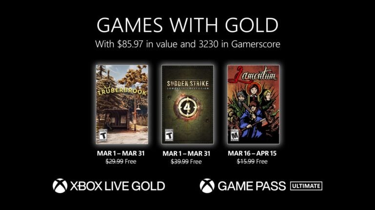 Xbox金会员3月会免游戏公布 《墨池镇》等 二次世界 第2张