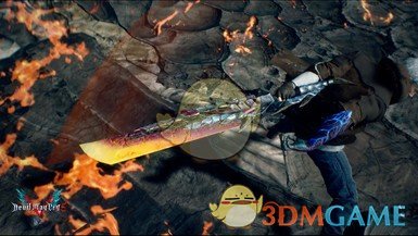 《鬼泣5》魂魄斩苍炎斧武器外观MOD