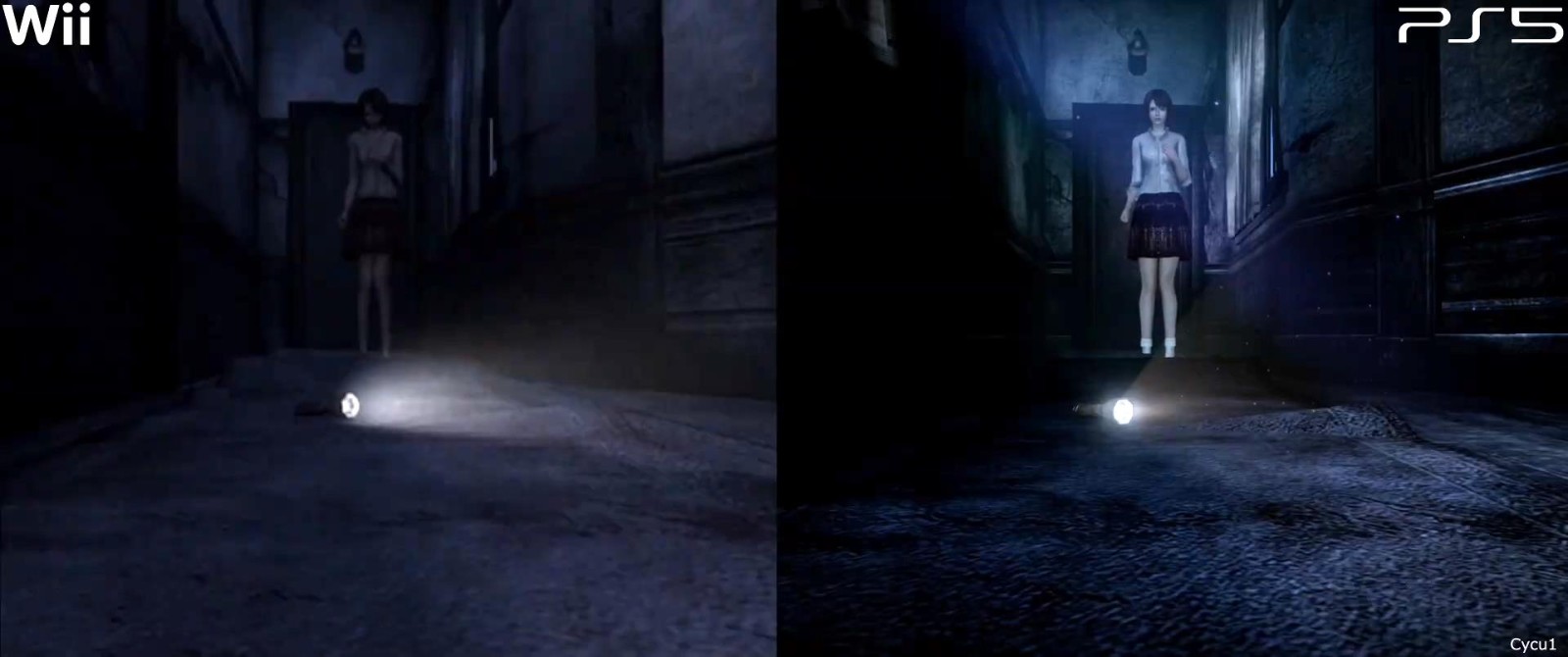 《零：月蚀的假面》重制版与原版对比 美少女颜值提升
