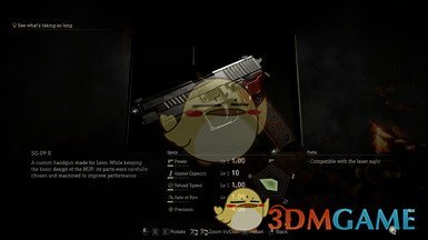 《生化危机4：重制版》Demo西格绍尓P226 EliteMOD