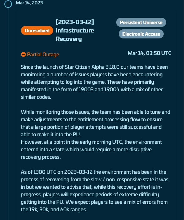 《星际公民》3.18更问题诸多 服务器部分下线