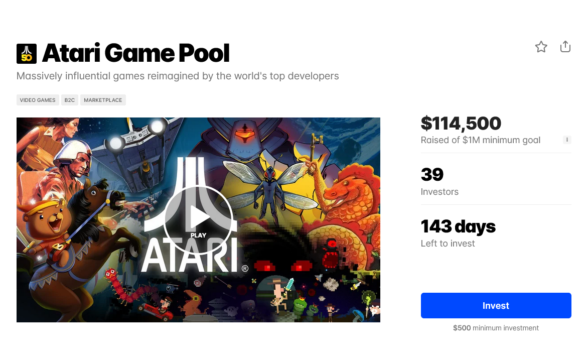 雅达利推出游戏开发资金池众筹 一天筹得10万美元 二次世界 第2张