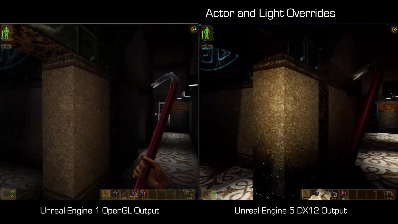 虚幻5自制《杀出重围》HD复刻版开发视频