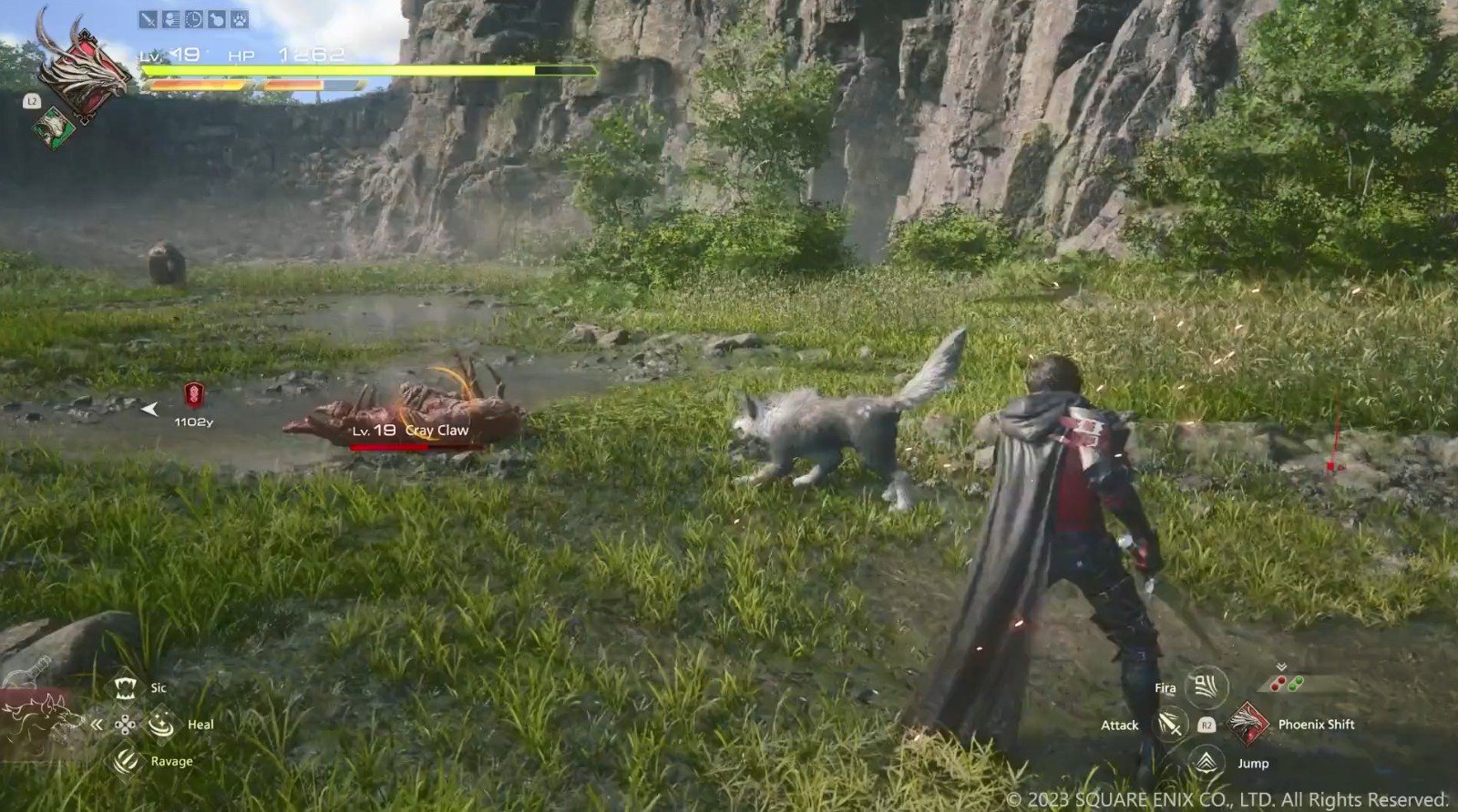 《最终幻想16》新实机视频 宠物小狼辅佐战斗