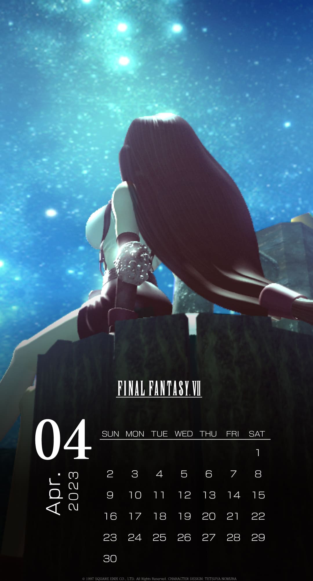 背影动人 《最终幻想7重制版》4月蒂法主题日历壁纸公开