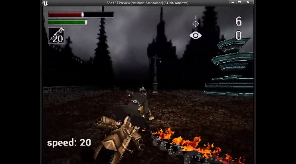 玩家自制《血源卡丁车》将减进战争形式战BOSS战