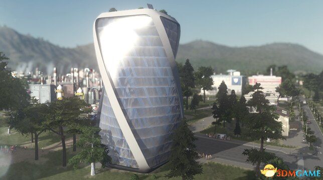 《城市：天际线》未来派扭曲公寓塔楼MOD