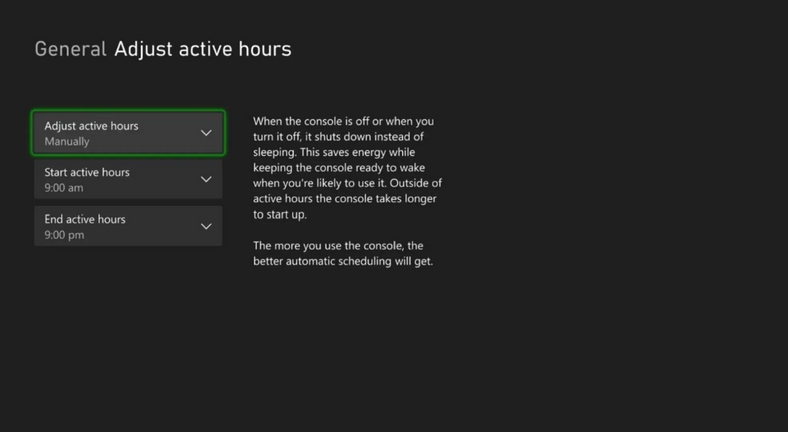Xbox新环保功能更新：选择活跃时间待机快速启动