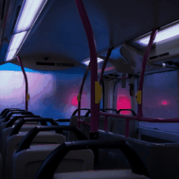 《Wallpaper Engine》雨天朦胧的公交车内高清动态壁纸