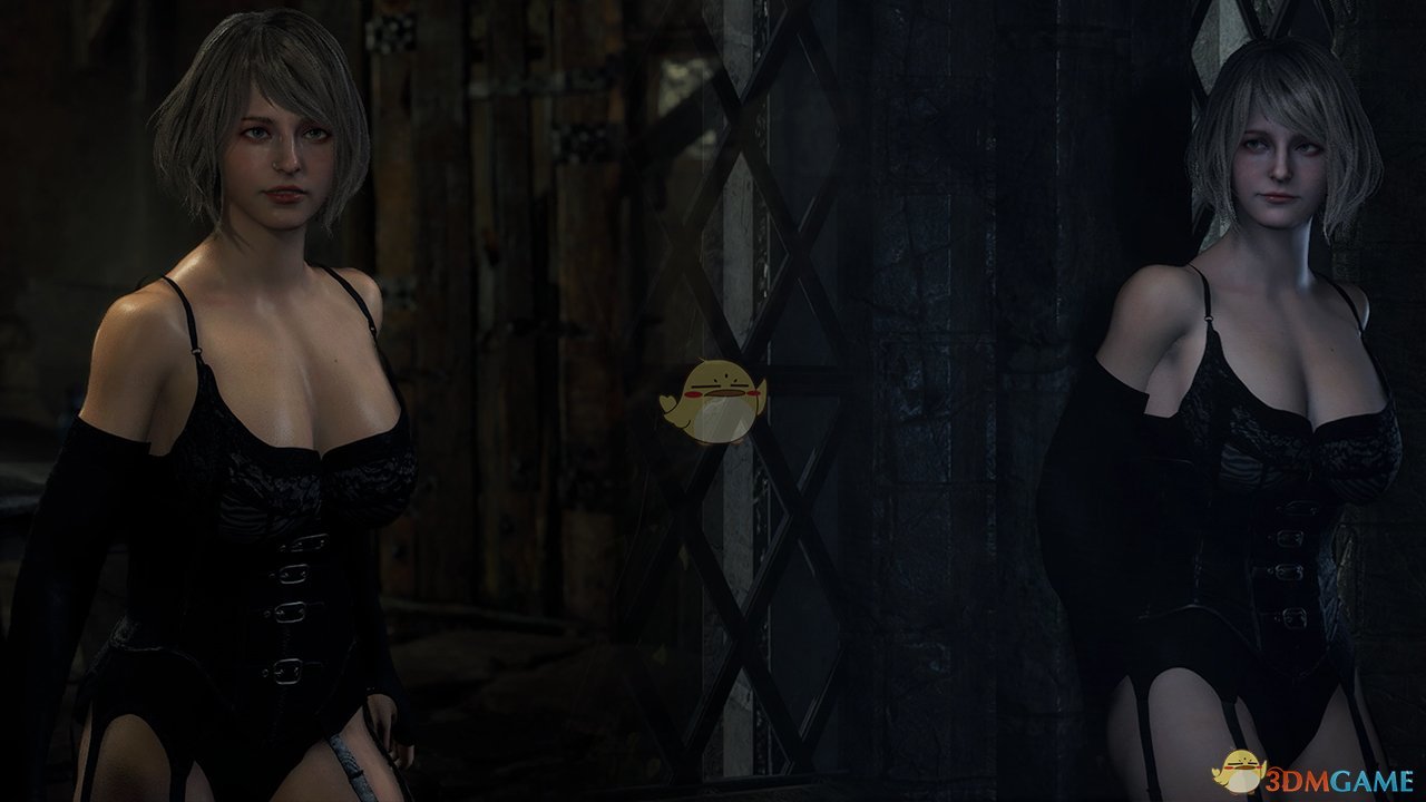 《生化危机4：重制版》碍事梨黑色蕾丝紧身衣MOD