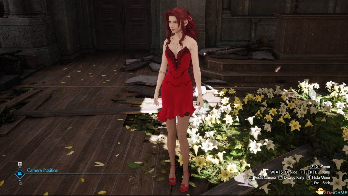 《最终幻想7：重制版》适配爱丽丝蕾丝红裙的黑丝合集MOD