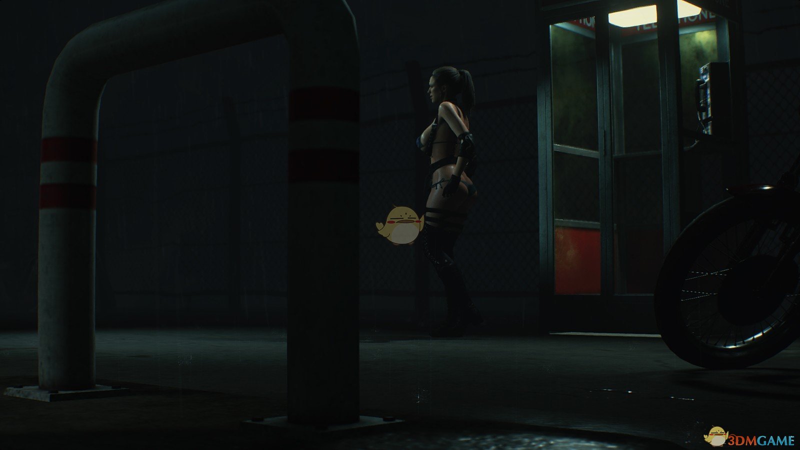 《生化危机2：重制版》玛玛扮演克莱尔替换机车服MOD
