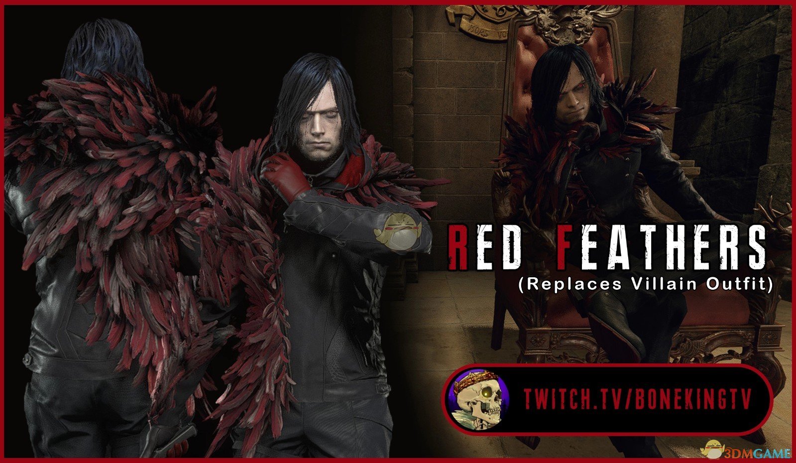 《生化危机4：重制版》恶棍服装红色羽毛MOD