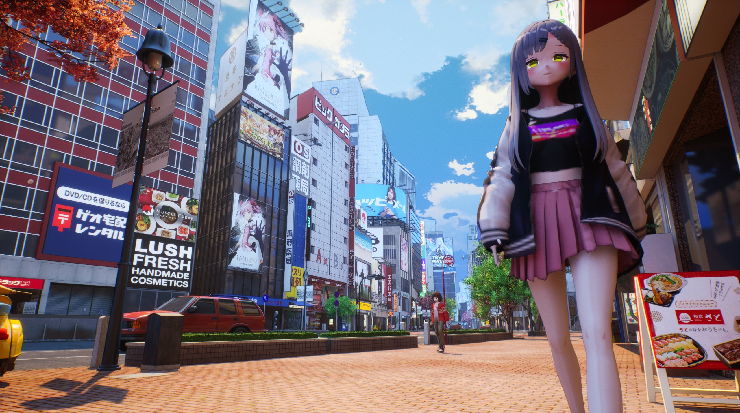在这个免费虚幻5 Demo中 你可以探索动漫化的东京 二次世界 第7张