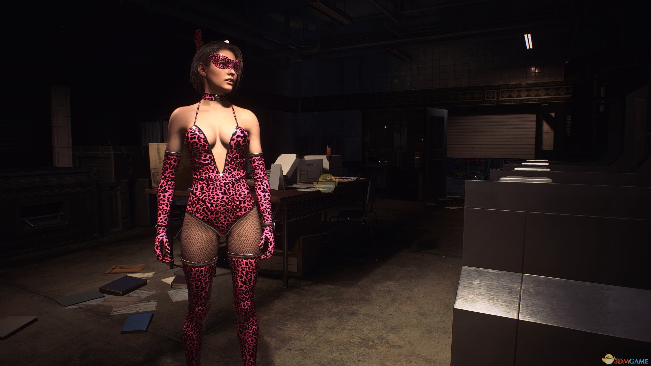 《生化危机3：重制版》粉色豹纹猫女服饰MOD