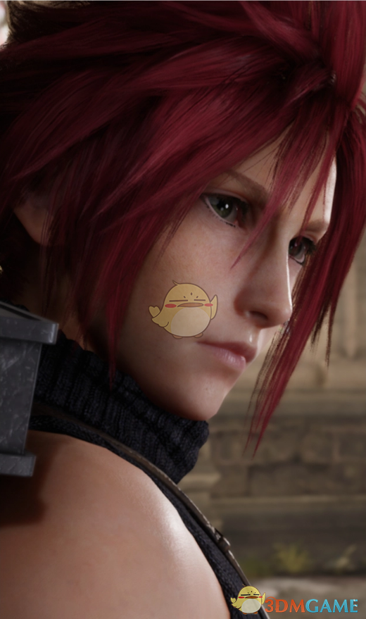 《最终幻想7：重制版》Jujub的棕色眼睛的克劳德MO