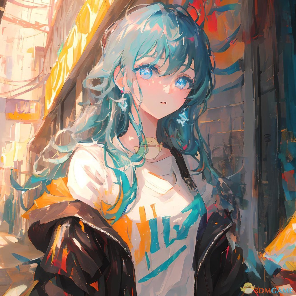 《Wallpaper Engine》温暖色彩下的蓝发少女高清动态壁纸