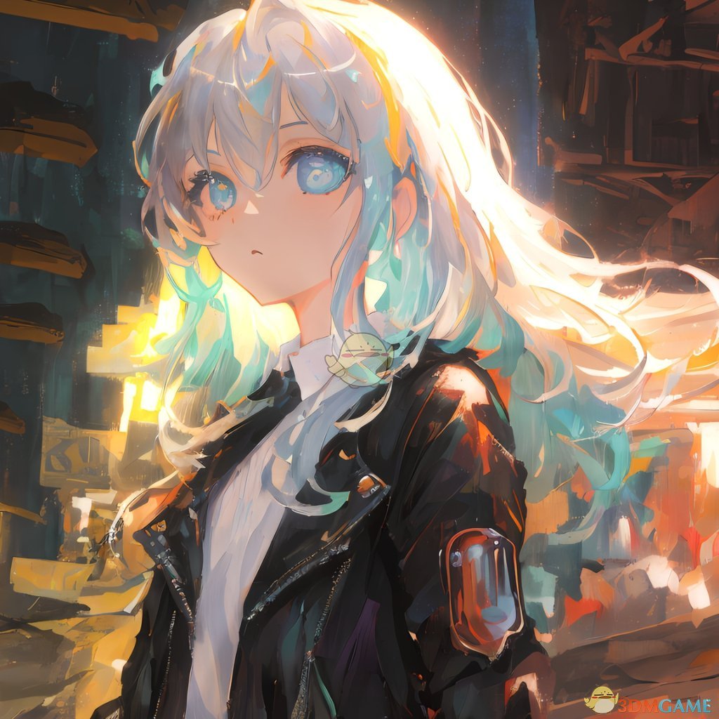 《Wallpaper Engine》阳光洒在少女的白发上高清动态壁纸