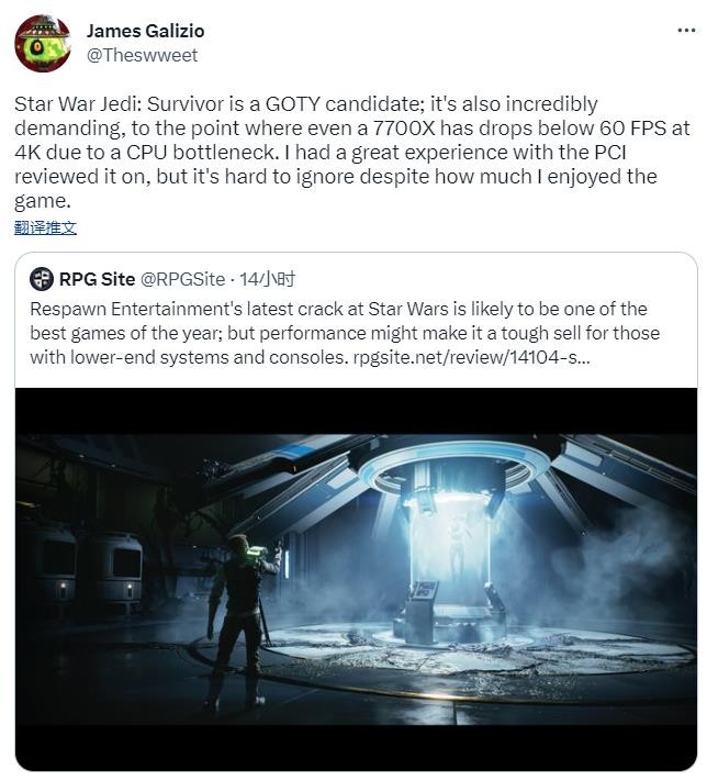 测评者称《星球大战绝地：幸存者》存在严重性能问题 EA承诺提供多个修复补丁 二次世界 第5张
