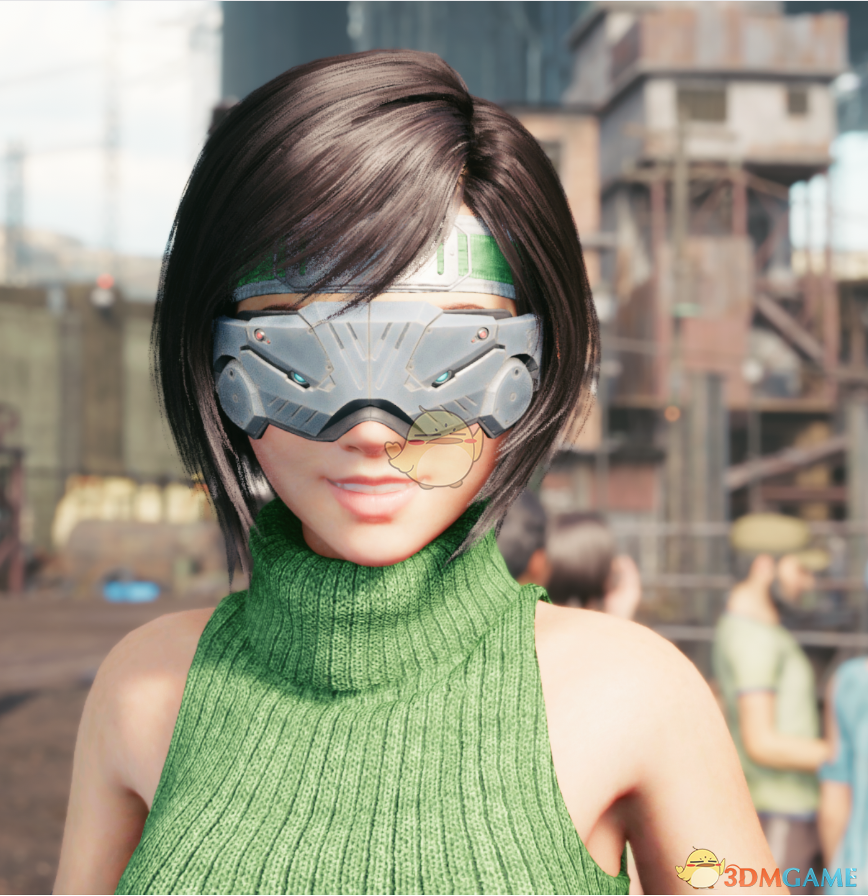 《最终幻想7：重制版》尤菲的红色斗篷和绿色去除护肩服装MOD