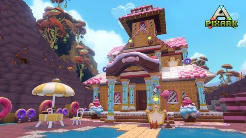 像素沙盒《方块方舟》“糖果屋”DLC今日上线，日上一起搭建甜蜜家园！搭建