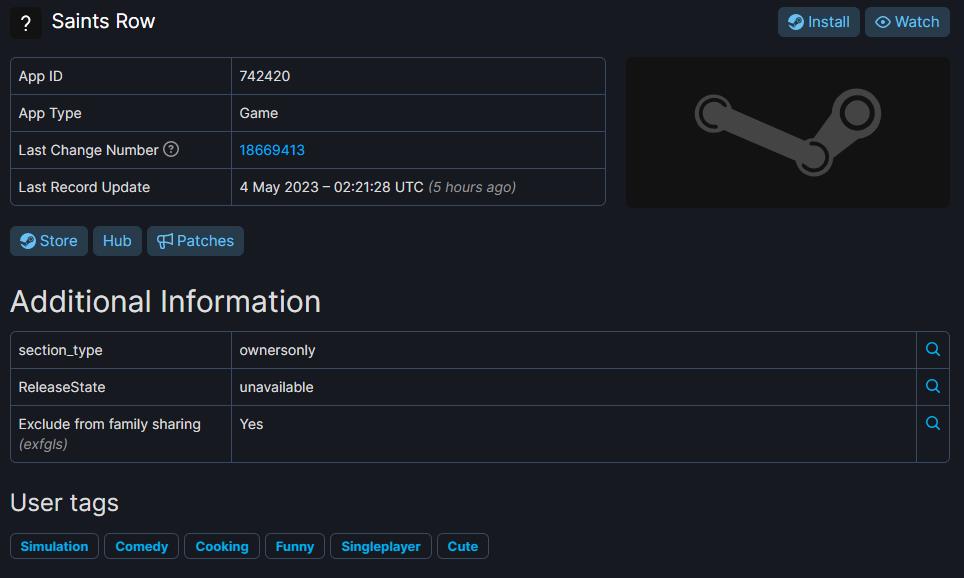 《乌讲圣徒：重启版》现身Steam后台 估计8月支卖