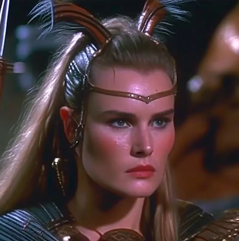 AI生成《暗黑2》80年代电影画风角色 女角太美丽 二次世界 第4张