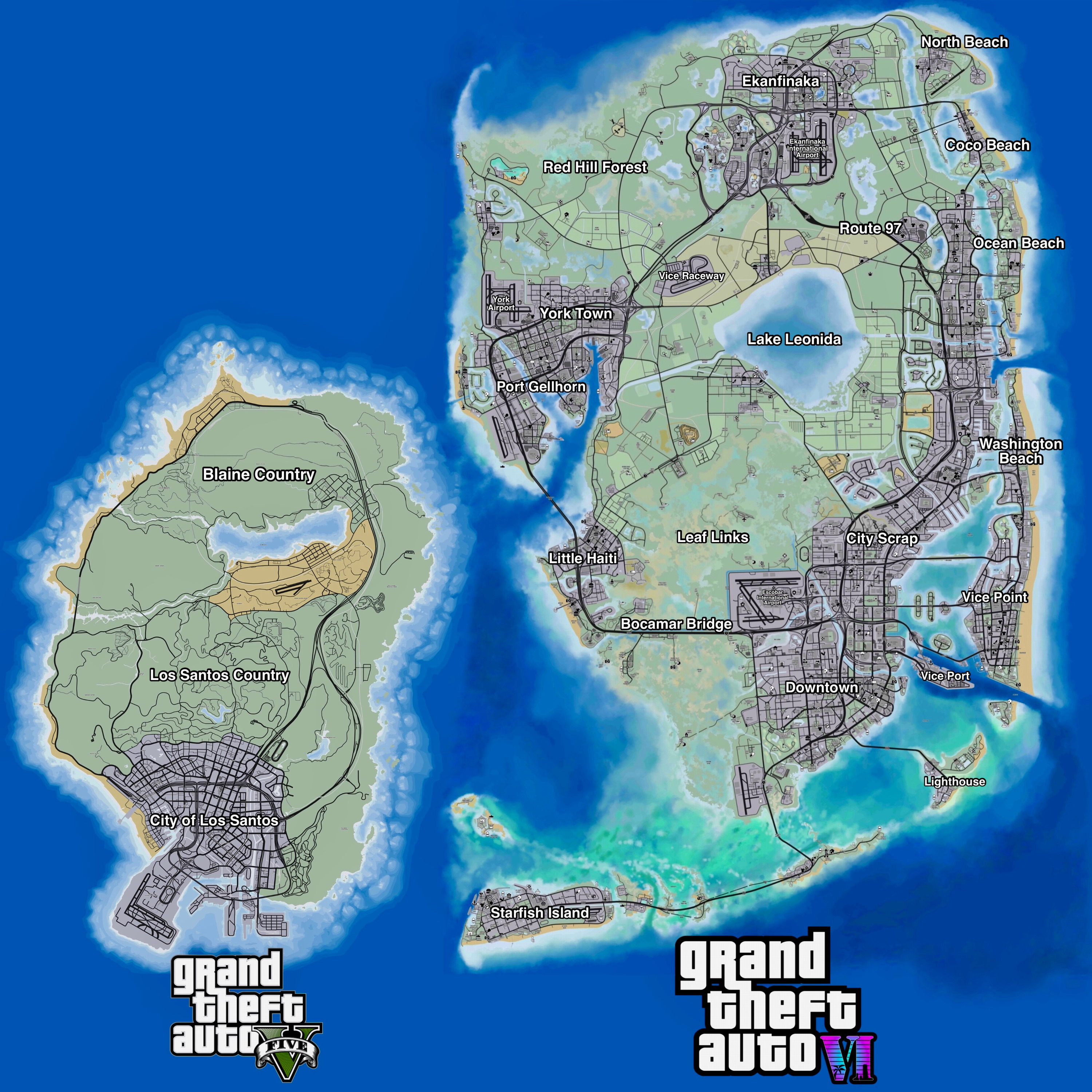 网传《GTA6》地图面积147平方公里 几乎是前作两倍