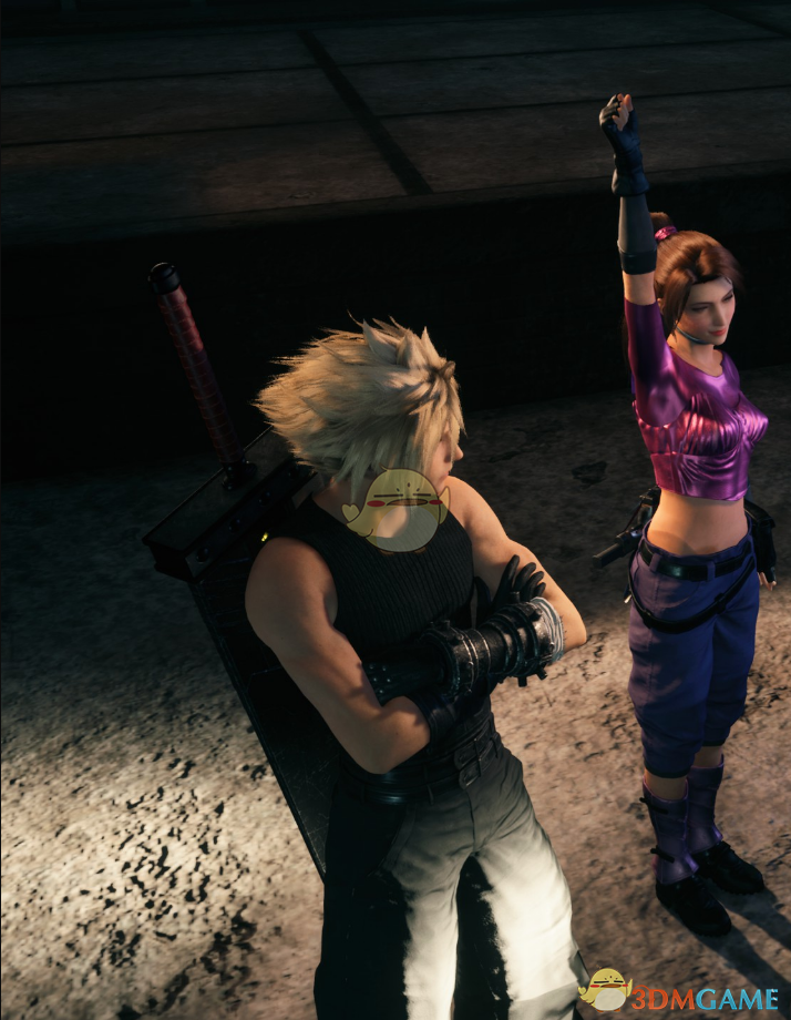 《最终幻想7：重制版》穿亮粉色衣服的杰西MOD