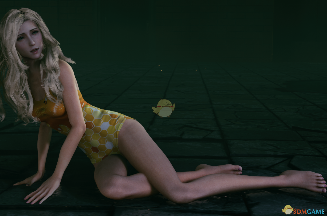 《最终幻想7：重制版》爱丽丝的可爱淡黄泳衣MOD