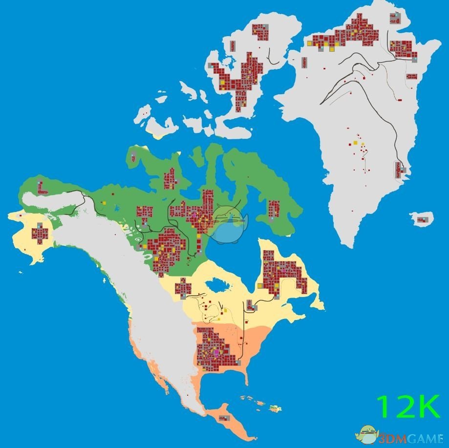 《七日杀》Fluffy Panda的北美洲地图MOD