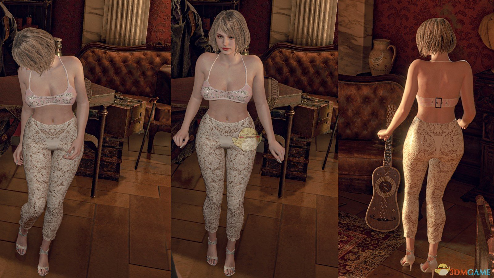 《生化危机4：重制版》阿什莉蕾丝镂空服装外观MOD